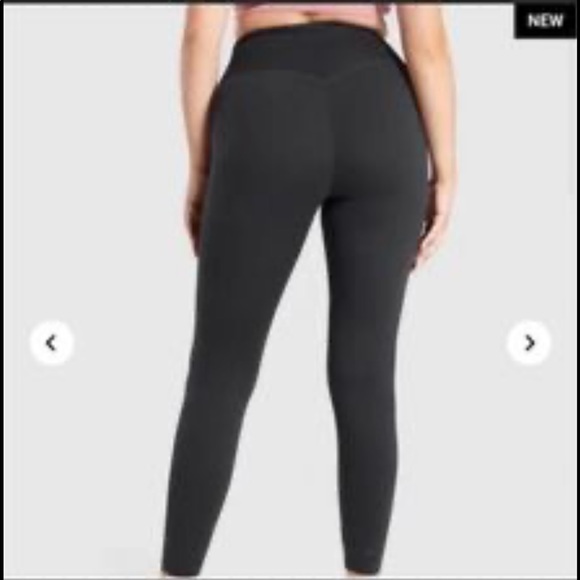 Gymshark x Whitney Simmons V2 Rib Waist Legging - Black - Picture 2 of 3